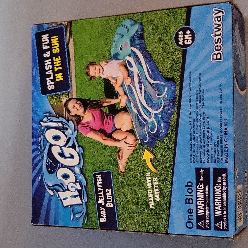 H2OGo Bestway Baby Jellyfish Blobz Water Filled Splas Pad Over 4.5 ft Wide